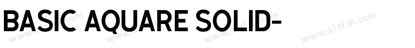 basic aquare solid字体转换